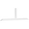 Ekena Millwork Portland Architectural Grade PVC Gable Bracket, 108"W x 31 1/2"H x 4"D x 4"F, 7/12 Pitch GBP108X32X0404POR00 - alternate 1